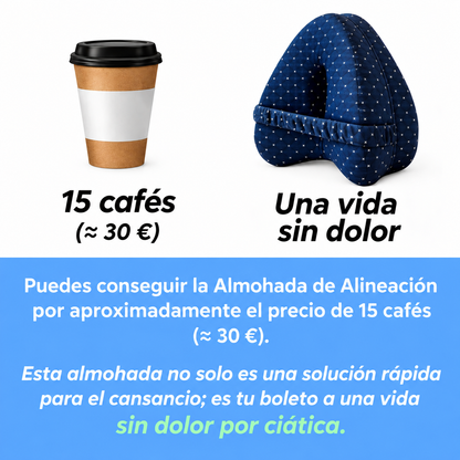 Almohada Alignia™| Duerme sin Dolor de Cadera y Espalda