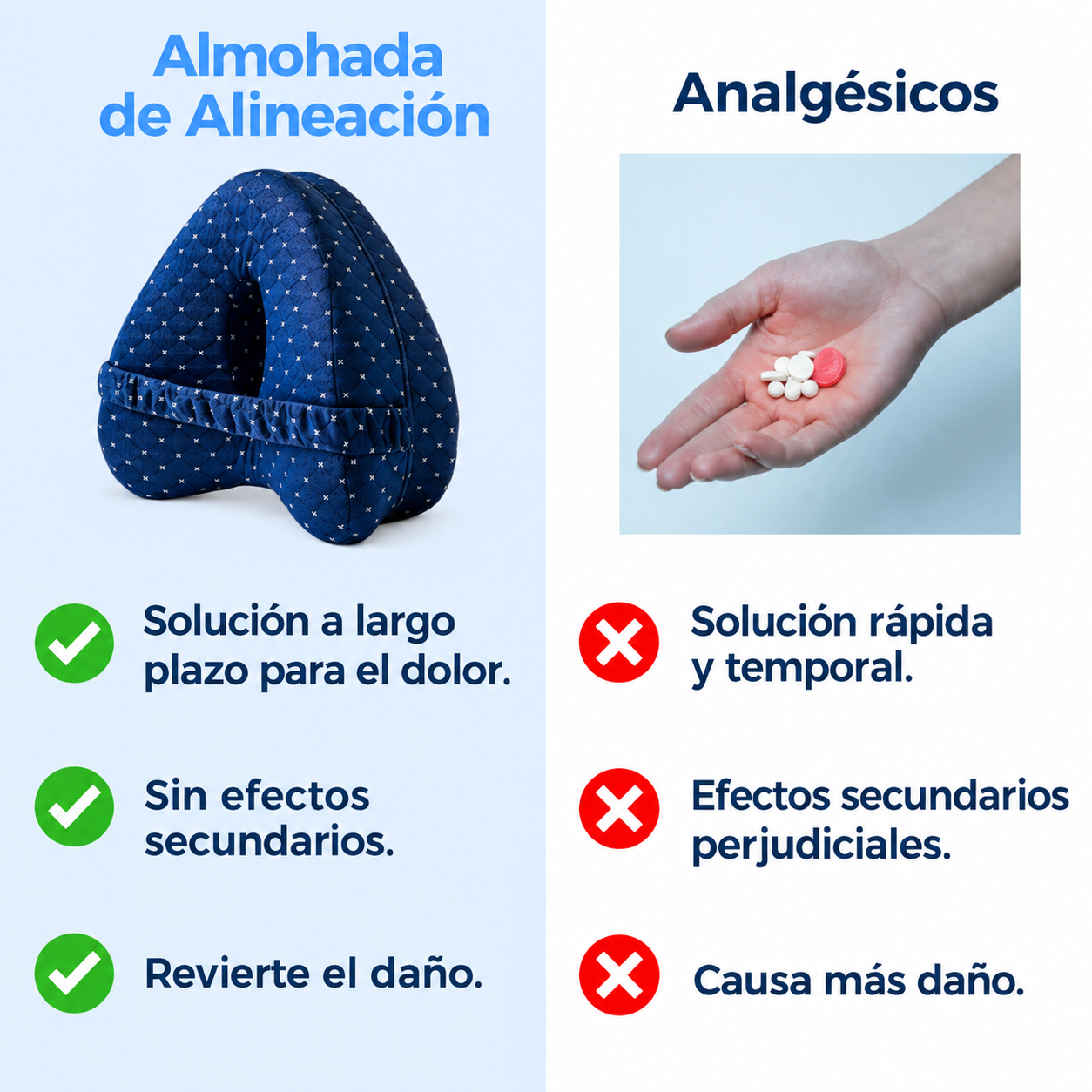 Almohada Alignia™| Duerme sin Dolor de Cadera y Espalda